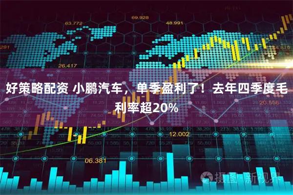 好策略配资 小鹏汽车，单季盈利了！去年四季度毛利率超20%